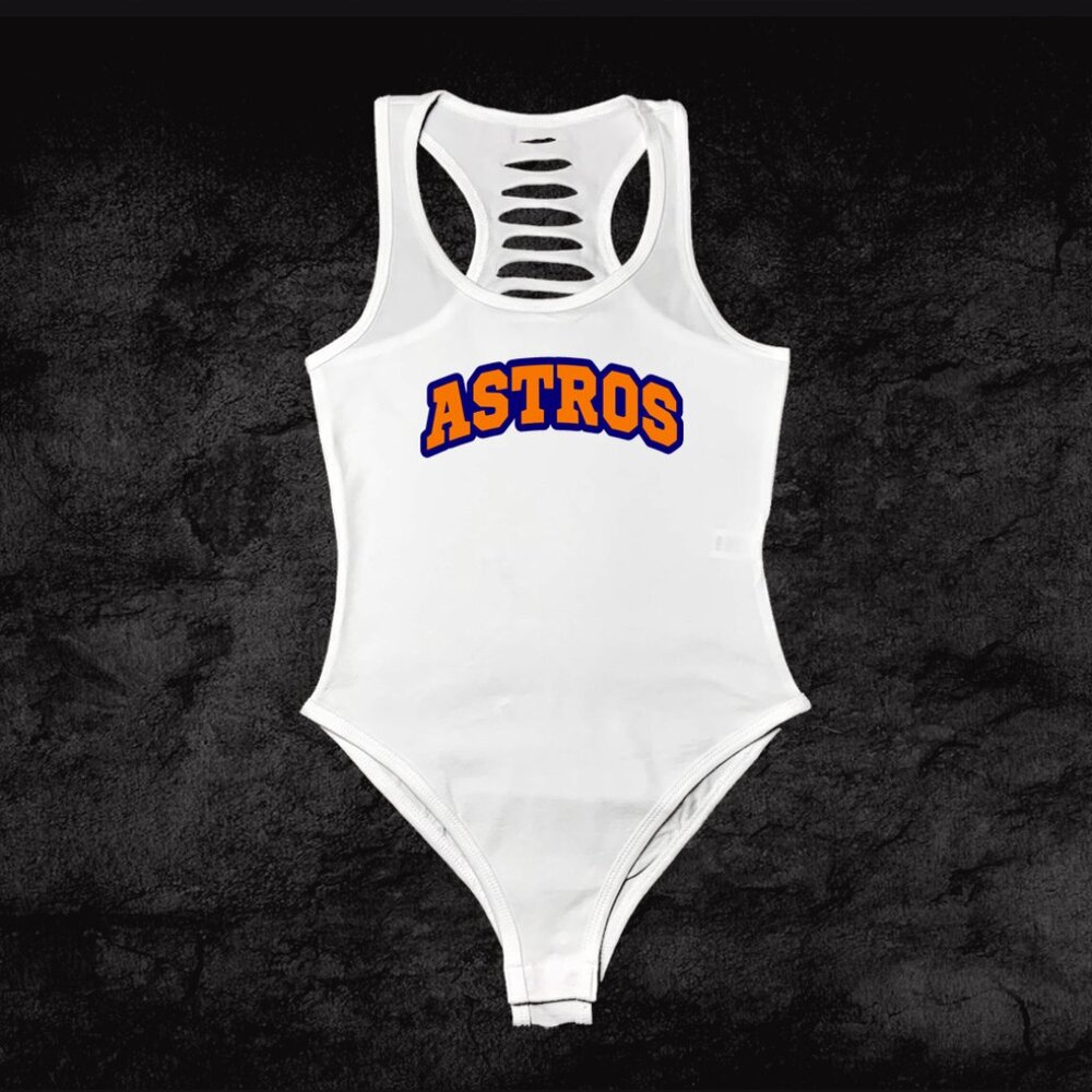 Orange/Blue Houston Texas Baseball team womens bodysuit, Astros GF/mom/mothers